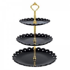 hot sale 3 layers dry fruit plate dessert plate cake stand