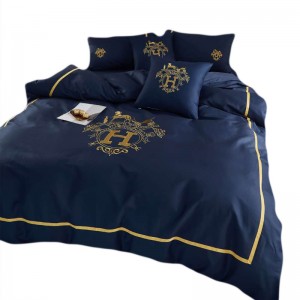 Durable Using Low Price High Quality Orange Quilt Room Bed Sheet Bedding Set