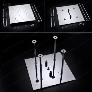 shower head 500mm rainfall,dual rain and misty shower head 20 inch rain shower head