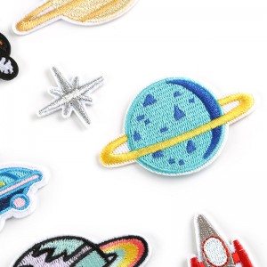 Embroidered Planet UFO Astronaut Badge Patches for Clothing Accessories