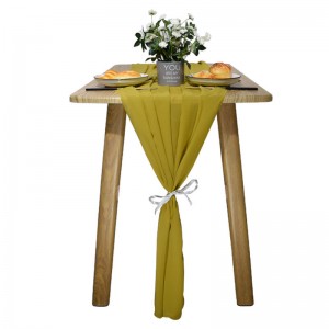 Ivory Chiffon Table Runner for Wedding Rustic Boho Wedding Party Bridal Shower Decorations Birthday Party