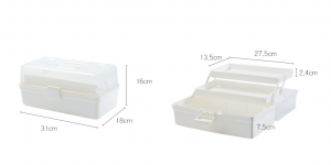 Custom Family Emergency Kit Container Medical Medicine Organizer Box, Plastic First Aid Storage Box with Handle for Home