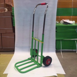 Heavy duty warehouse hand cart push truck folding hand trolley hand pallet truck