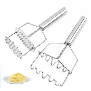 Good quality kitchen tools stainless steel potato press for kitchen and baking