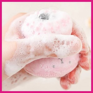 Modern korean kawaii cartoon makeup tools comfortable silicone facial scrubber brush