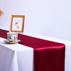 Wholesale Solid Color Hotel Chemin De Christmas Festive Table Runner Gold Or