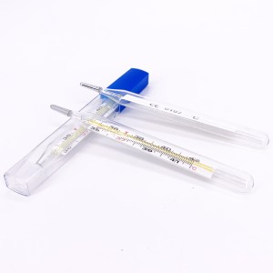 High Quality Medical Glass Mercury Clinical Thermometer