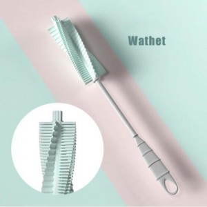Silicone Cup Brush Kitchen Long Handle Glass Cup Cleaning Brush Household Feeding Bottle Brush Kitchen Cleaning Tools
