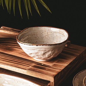 Handmade nordic tableware irregular ceramic plates sets crockery dinnerware sets porcelain dinner set