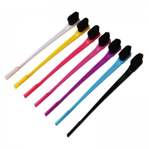 Double Sided Control Hair Brush Eyebrow Brush Edge Control Hair Brush Hair Care Tool