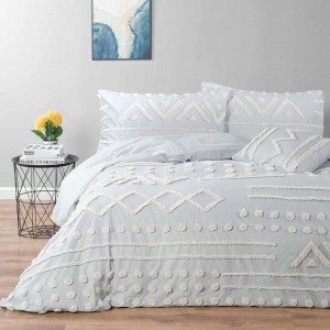 3PC high quality clipped bedding set COTTONPOLY jacquard comforter set