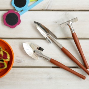 Outdoor Stainless Steel Garden Hand Trowel Fork 3pcs Mini Tools Set