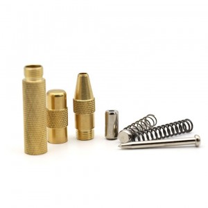 Automatic Center Hole Punch Stator Drill Set 5 inch Brass Spring Loaded Crushing Hand Too