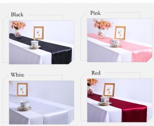 Wholesale Solid Color Hotel Chemin De Christmas Festive Table Runner Gold Or