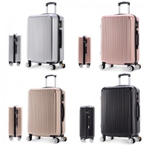 new design zipper high quality luggage travel hard shell trolley case low MOQ waterproof portable safety carry on suitcase