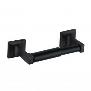 4 pieces Square Bathroom Design Zinc alloy wall mounted Black Bathroom Accessories Set