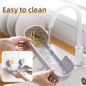 Hot-selling Drill-free Reusable Wall Mounted Spice Bottle Rack Holder Corner Basket Shelf For Kitchen Home Storage