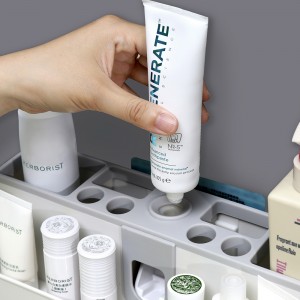 Eco-Friendly Toiletries Toothpaste Squeezer Automatic Plastic, New Arrival Bathroom Accessories Automatic Toothpaste Squeezer