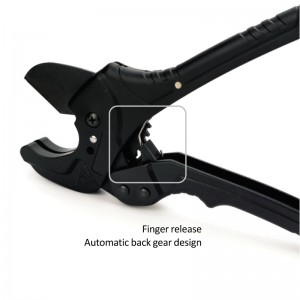 High Quality Ratchet Type PTFE Coated Plastic Portable Plumbing Hand Tools Special Steel Alloy Blade PVC Pipe Cutter 42mm