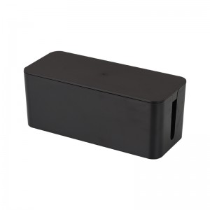 Household Necessities 3 Sizes Plastic Wire Storage Box Power Line Cable Management Box With Cover