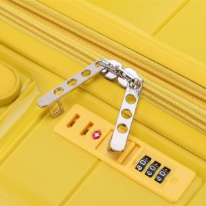 Promotional Selected 20; 24; 28; Carry on Suitcase Pp Travel Trolley Hardside Luggage Set Black Spinner Unisex 1201