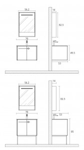 Lacquer Bathroom Equipment Drawer Storage Luxury Solid Wood And Carrara Marble Top White Lacquer Bathroom Vanities