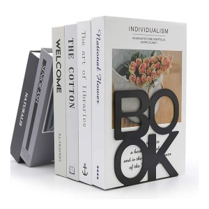 Direct Sales Cheap Decorative Metal Material Bookends Supports for Book Rack Desk