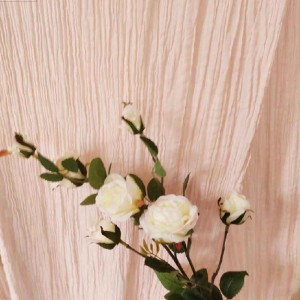 Fabric Cheesecloth Pink Cotton Decor Wedding Table Runners
