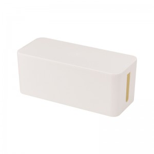 Household Necessities 3 Sizes Plastic Wire Storage Box Power Line Cable Management Box With Cover