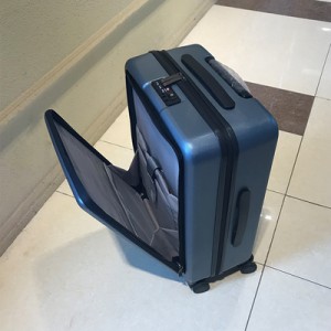 business TSA lock Universal wheel Luggage Hardside suitcase with front pocket