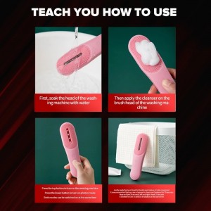 Electric Face Cleanser Sonic Facial Cleansing Brushes Deep Cleaning Photon Face Massage Waterproof Skin Care Tool
