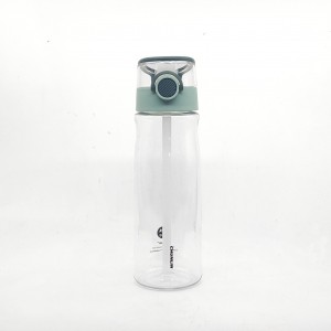custom plastic water bottle BPA free ,Custom Adults sport Plastic water bottle with straw