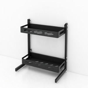 Foldable Aviation Aluminum Super Lightweight 2-3 Tier Kitchen Spice Rack Storage Organizer