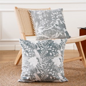 High Quality Luxury Wholesale Pink Geometric Cut Velvet Cushion Cover Shimmering Pillow cases Glam Decorative Throw Pillow