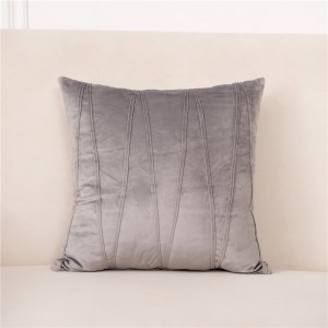 Home Velvet Throw Pillow Covers with Velvet Striped Decorative Pillowc Covers for Sofa Couch Bed Cushion Cover