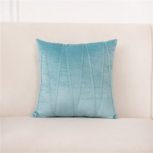 Home Velvet Throw Pillow Covers with Velvet Striped Decorative Pillowc Covers for Sofa Couch Bed Cushion Cover