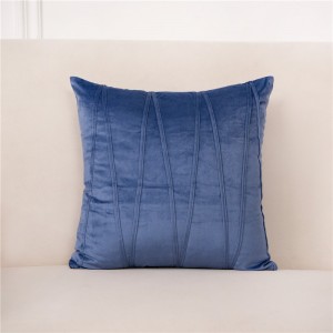 Home Velvet Throw Pillow Covers with Velvet Striped Decorative Pillowc Covers for Sofa Couch Bed Cushion Cover