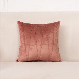 Home Velvet Throw Pillow Covers with Velvet Striped Decorative Pillowc Covers for Sofa Couch Bed Cushion Cover