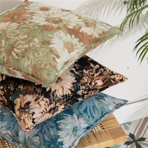 Moroccan Flower American Country French Cross-border Pillow Cushion Sofa Pillow Pillowcase