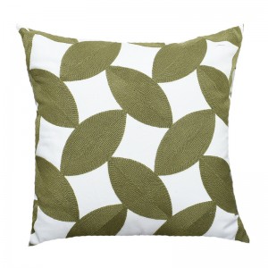 Nordic Geometric Green Embroidery Pillowcase Wholesale Pillow