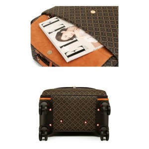 Hot Sale Luxury Soft Side Travel Suitcase Set Customized Logo Spinner Luggage Trolley Bags Four Wheel Aluminium Handle Briefcase