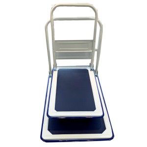 150kg and 300kg loading Steel hand platform trolley with anti-slip film