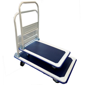 150kg and 300kg loading Steel hand platform trolley with anti-slip film