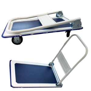 150kg and 300kg loading Steel hand platform trolley with anti-slip film