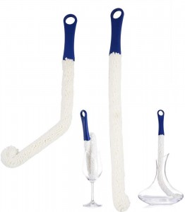 Set of 2 Bottle Scourer Bottle Cleaning Brush Multi-Function Household Cleaning Tools for Cleaning of Wine Decanter