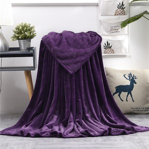 China Factory 100%polyester Super Soft Throw Blanket For Winter