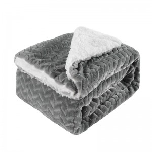 Wholesale Luxury Weighted Flannel Fleece Blanket, Super Soft Warm Sherpa Fleece Blanket for Baby