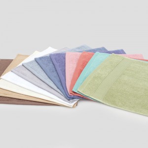 China Manufacturers Wholesale Good quality Cheap price super soft pure color luxury towels bath 100% cotton gift set