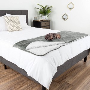 TEX-CEL ODM Polyester Reversible Weighted Light Grey Dog Waterproof Pet Blanket