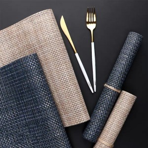 Wholesale Luxury PVC Woven Placemat Water Proof Dinning Table Place Mat
